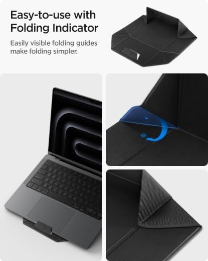 Spigen Slim Fold Portable Vertical Laptop Stand Dock Foldable Ergonomic Angle - Image 5
