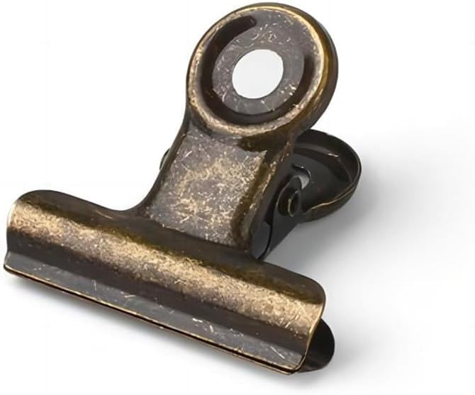 Antique Brass Small Bulldog Clips - Image 2