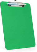 Green Clipboard with Pen Holder, Plastic Clipboard Standard Letter A4 Size by TFDLCGzm