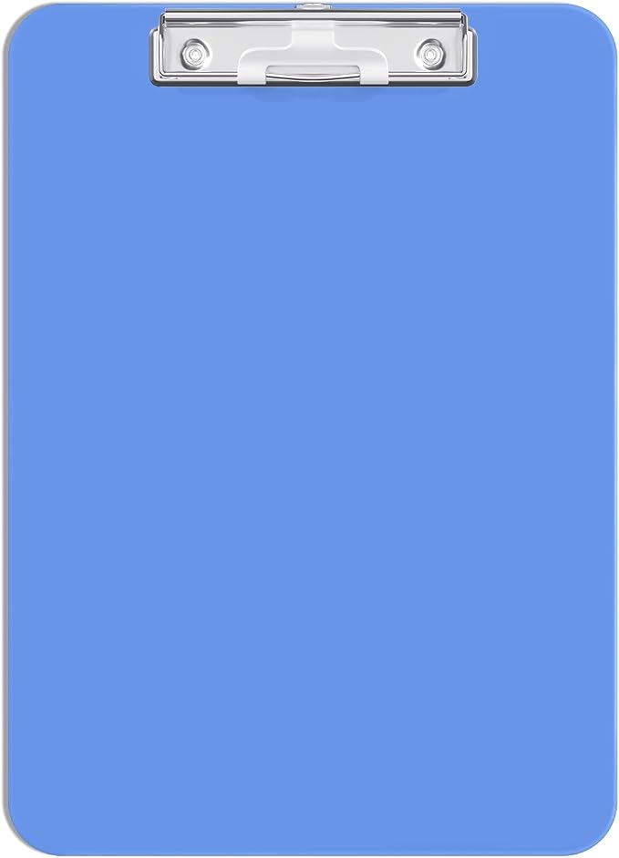 Hongri Plastic Clipboard with Pen Holder, Nurses and Women, Low Profile Clip by Hongri