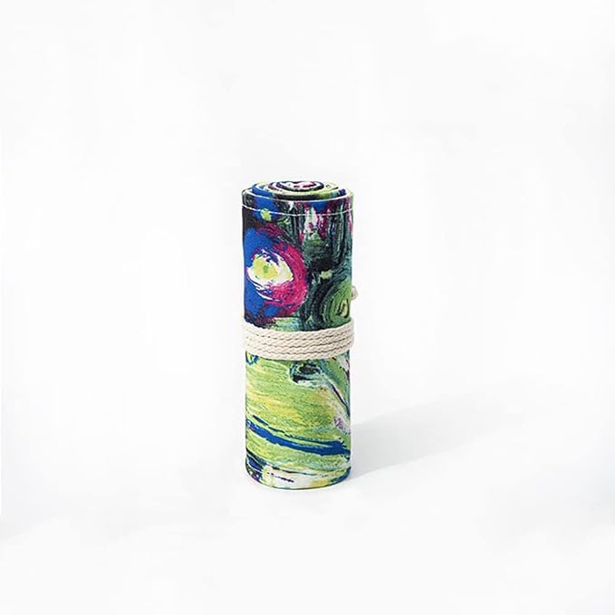 DIYOMR 12/24/36/72 Slots Pencil Wrap Pencil Rolls，Artist Colored Pencil Roll Up - Image 7