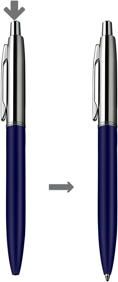 ChaoQ 6 Pcs Ballpoint pens, Refillable & Retractable Metal Ballpoint pens 1.0mm - Image 4