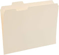 Staples File Folders, Letter Size, 1/5‑Cut Tabs, Durable Paper Stock by Staples
