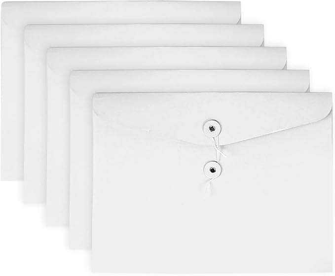 VANRA Kraft String Envelope File Folder Project Pockets File Jacket Document by VANRA