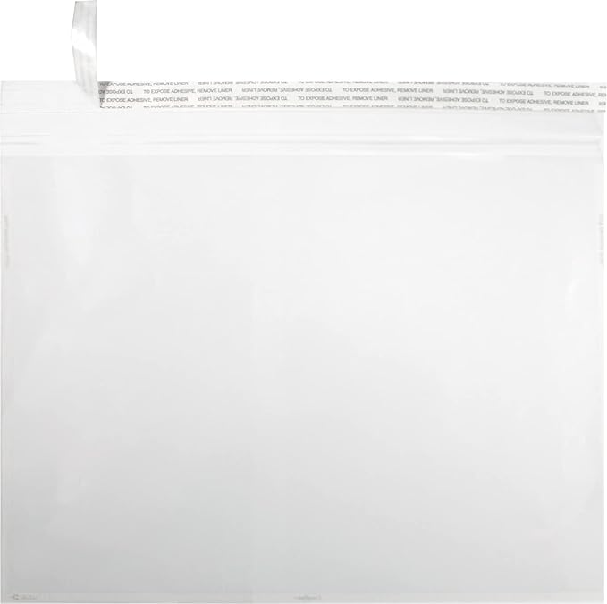 LUXPaper 9 x 12 Booklet Envelopes | Peel & Press | Crystal Clear | 3.5 Mil | by LUXPaper