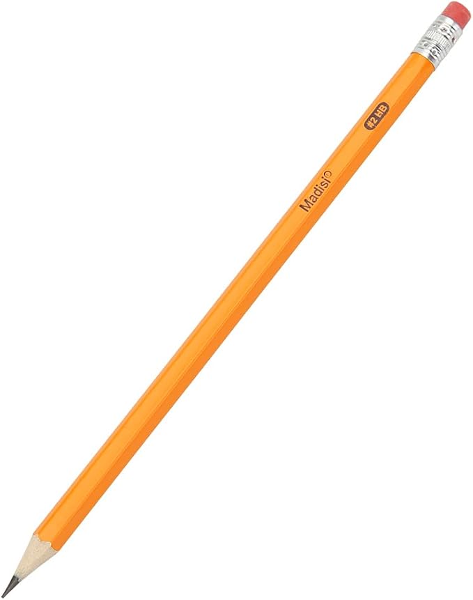 Madisi Wood-Cased #2 HB Pencils Bulk, Pre-sharpened | Box of Number 2 Pencils - Image 3