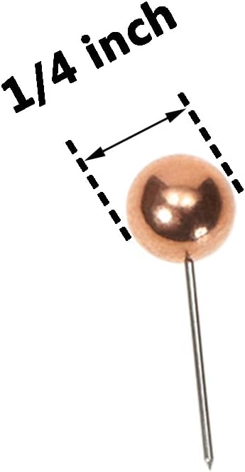 Tupalizy 100PCS 1/4 Inch Small Round Head Map Tacks Pins - Image 6