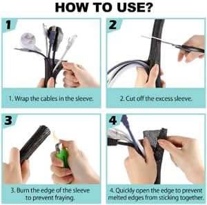 AGPTEK Cable Sleeve, 10ft - Image 6