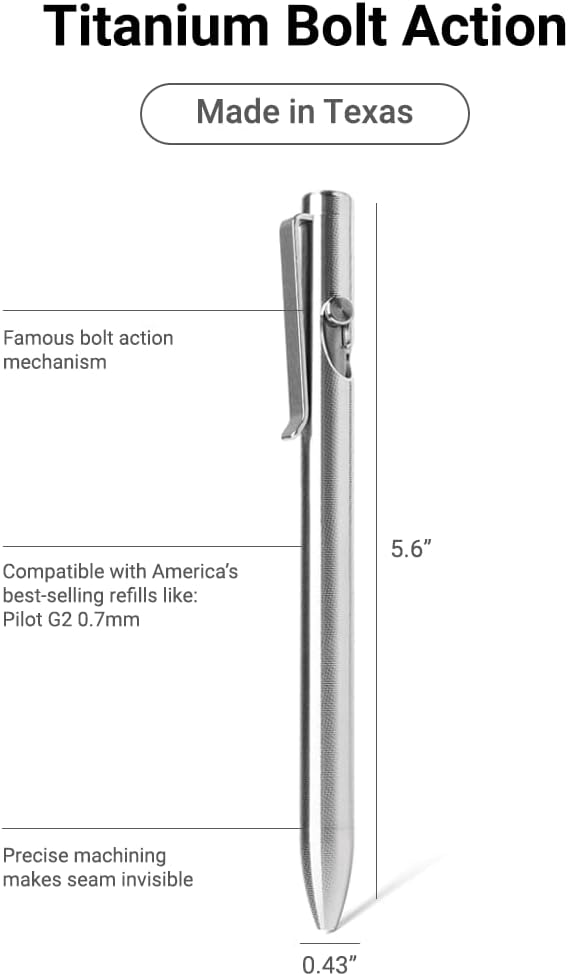 Tactile Turn Titanium Bolt Action Pen - Image 3