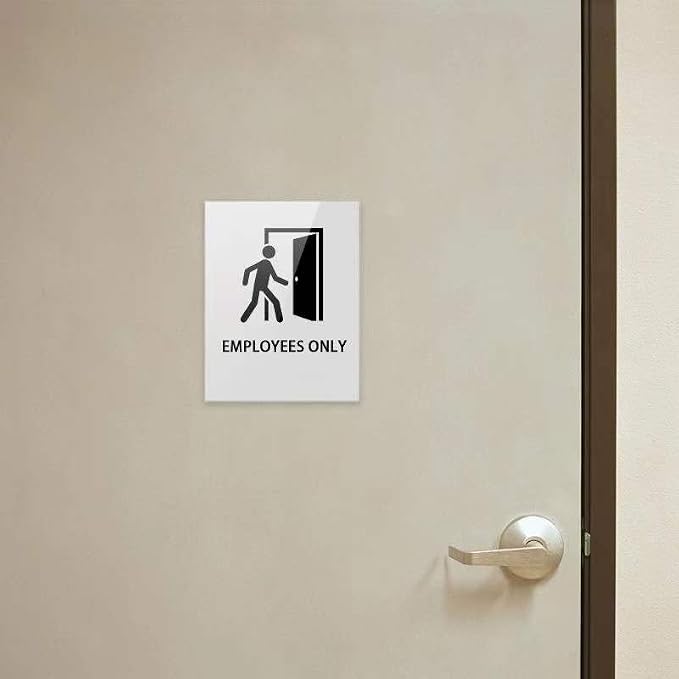 Acrylic Sign Holder 11 x 17 inches Vertical Wall Mount Sign Holders Clear - Image 5