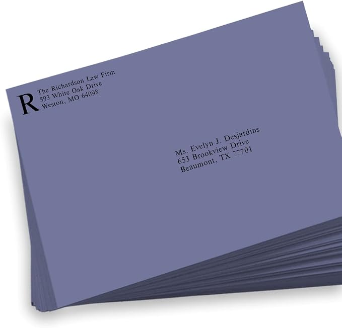 LUXPaper 9 x 12 Booklet Envelopes | Wisteria Purple | 80lb. Text | 50 Qty - Image 5