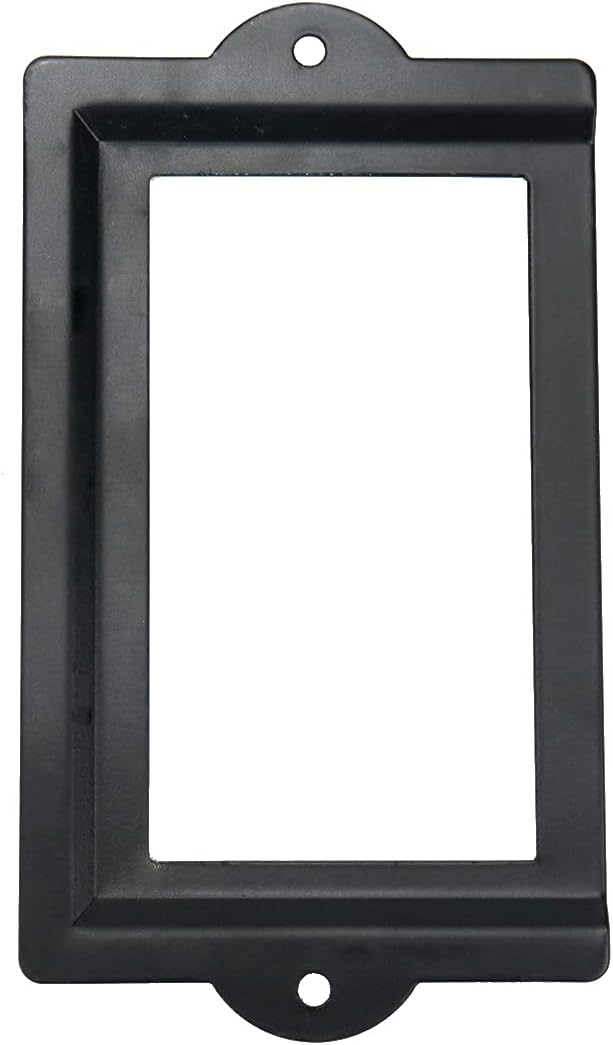 Antrader 6 Pcs 3.3" x 1.8" Office Label Holder, Metal Label Frame, Matte Black - Image 6