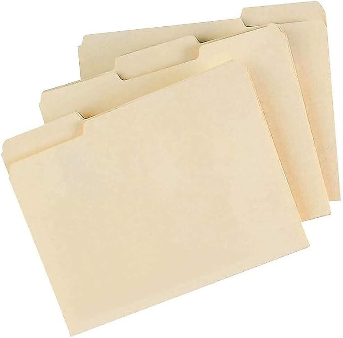 Staples File Folders, Letter Size, 1/3‑Cut Tabs, Durable Paper Stock - Image 3