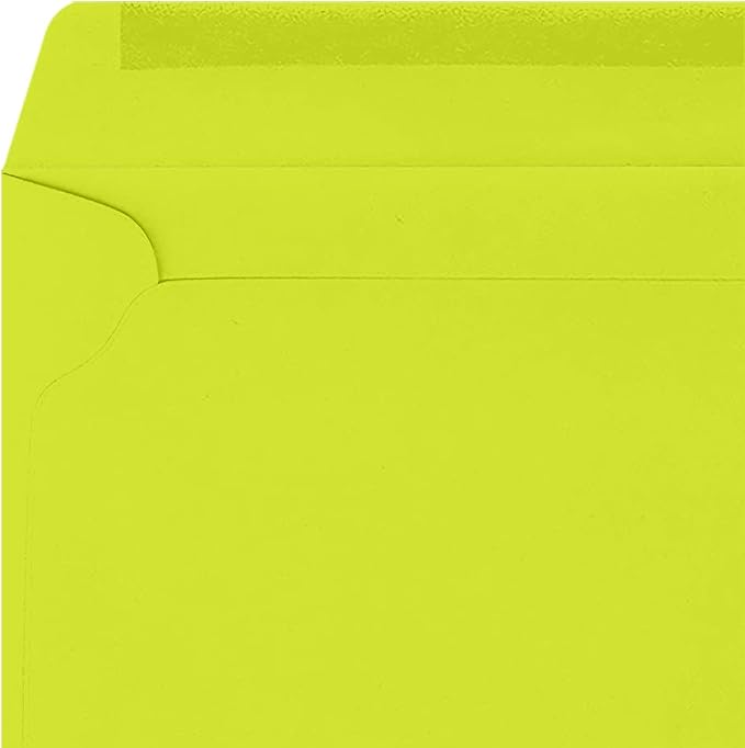 LUXPaper 9 x 12 Booklet Envelopes | Wasabi Green | 80lb. Text | 250 Qty - Image 4