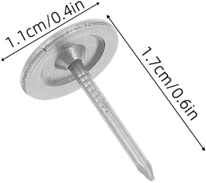 ULTECHNOVO 100pcs Flat Head Stainless Steel Upholstery Tacks Decorative - Image 2