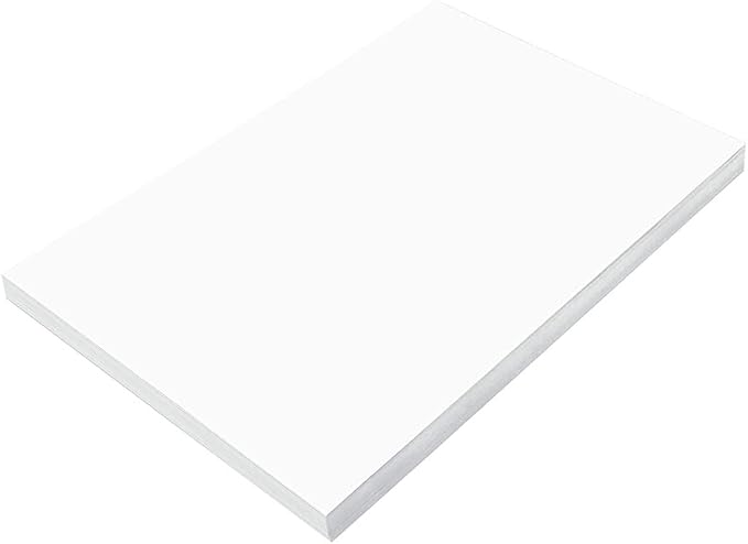 Prang Construction Paper, Bright White, 100 Sheets by Prang