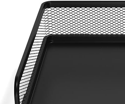TRU RED Side‑Load Stackable Metal Letter Tray, Matte Black, 2‑Pack – Desktop - Image 5