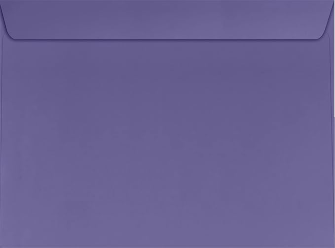 LUXPaper 9 x 12 Booklet Envelopes | Wisteria Purple | 80lb. Text | 50 Qty by LUXPaper