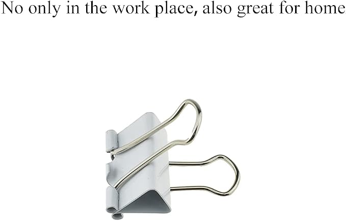 HAHIYO Binder Clips Paper Clamps Spring Steel Sturdy Small 0.75 inches Width - Image 5