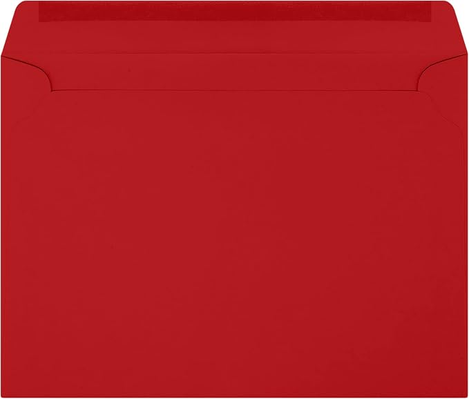 LUXPaper 9 x 12 Booklet Envelopes | Ruby Red | 80lb. Text | 50 Qty - Image 2