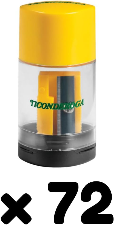Ticonderoga Duo 2-in-1 Sharpener & Eraser, 2.125" x 1.125" x 1", School Class - Image 2