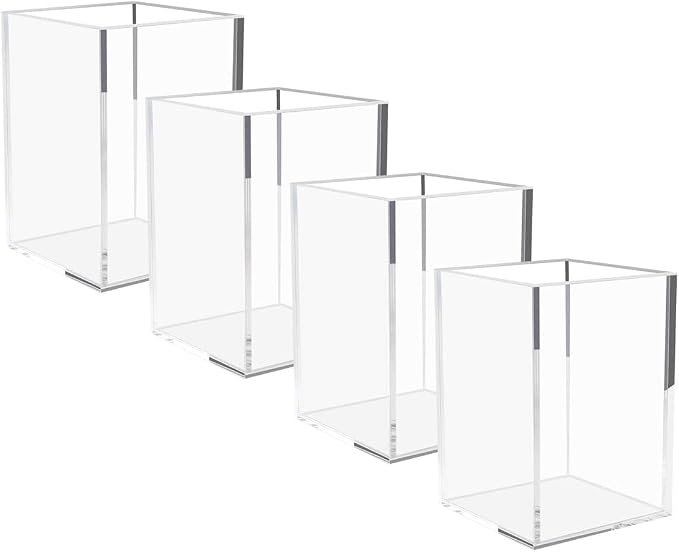NIUBEE Acrylic Pen Holder 4 Pack by NIUBEE