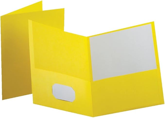 Oxford Twin-Pocket Folders, Textured Paper, Letter Size, Holds 100 Sheets - Image 7