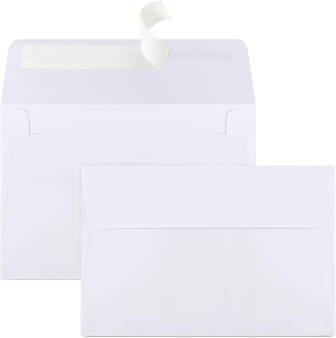 Joyberg 70 Packs A4 Envelopes, 4x6 Photo, Self Seal by Joyberg
