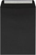 LUXPaper 9 x 12 Open End Envelopes | Peel & Press | Midnight Black | 80lb. Text by LUXPaper