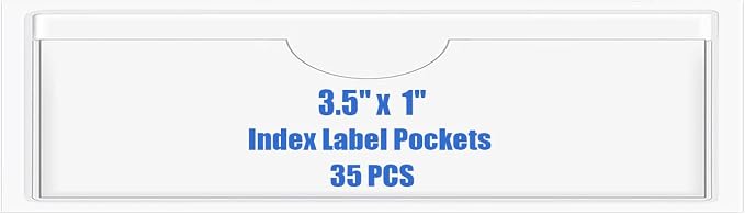 Origin-Joy 35 PCS Self Adhesive Index Card Pockets by Origin-Joy