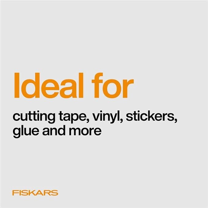 Fiskars Micro Trip Scissors, SoftGrip Precision Cutting Shears, Non-Stick - Image 5