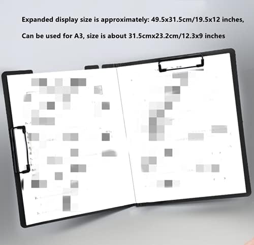 White Clipboard Folder, A4 Clipboard Horizontal and Vertical Metal Clips | 2 - Image 8
