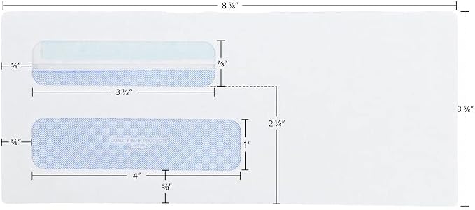 Quality Park #8 5/8 Security Envelopes, Double Window, Self Seal Envelopes - Image 6