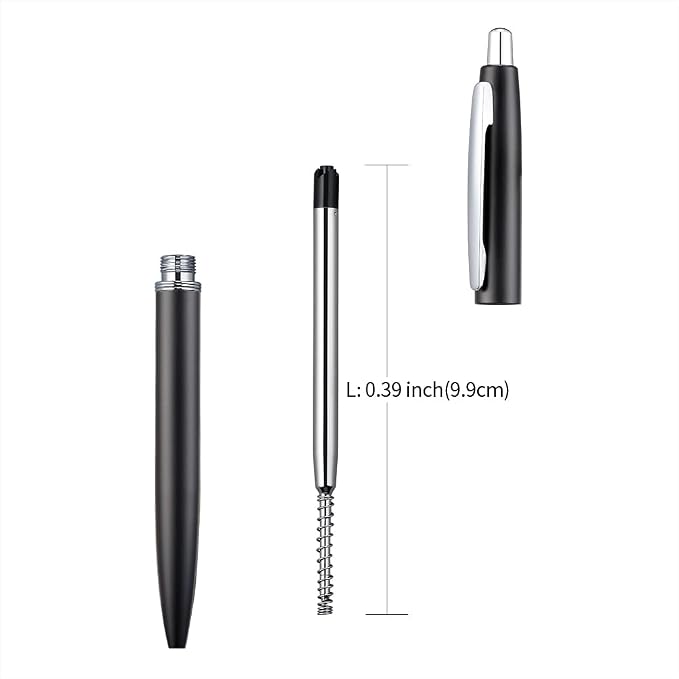 ChaoQ 6 Pcs Retractable Metal Ballpoint Pens, - Image 4