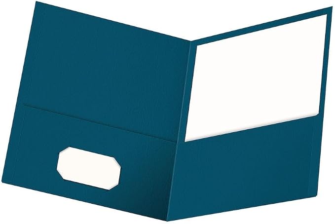 Oxford Twin-Pocket Folders, Textured Paper, Letter Size, Holds 100 Sheets by Oxford