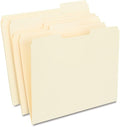 Staples 30% Recycled Reinforced File Folders, Letter Size, 1/3‑Cut Tabs by Staples