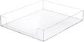 BTSKY 1 Pack Multipurpose A4 File Tray Clear Acrylic Desk Tray Organizer by BTSKY