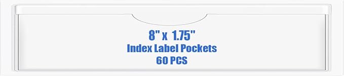 Origin-Joy 60 PCS Self Adhesive Index Card Pockets by Origin-Joy