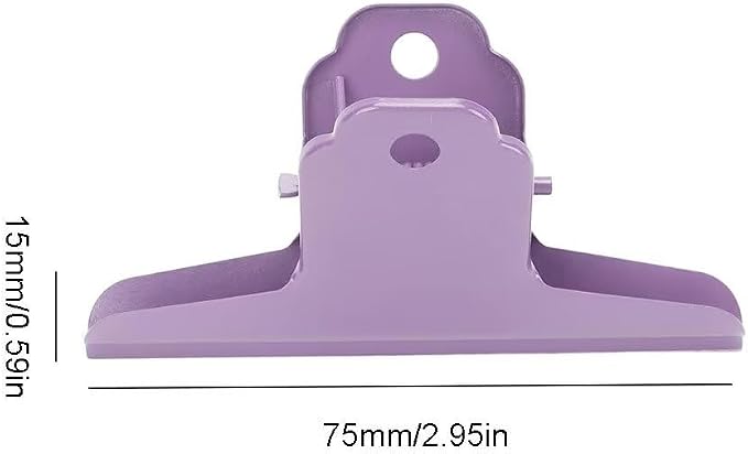 2PCS Extra Large Binder Clips Metal Bulldog Clips Large Paper Clamps Holder - Image 9