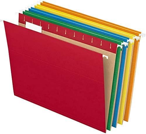 Pendaflex Hanging File Folders, Letter Size, 1/5-Cut Adjustable Tabs, 25 Per Box by TOPSProducts