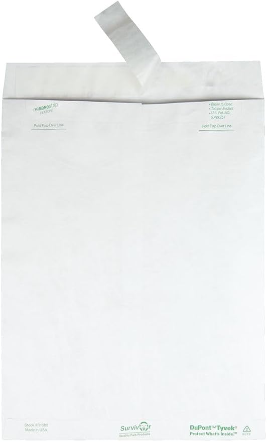 Quality Park Tyvek Envelopes, Large 10x13 Mailers, Easy-to-Open Tamper Evident - Image 4