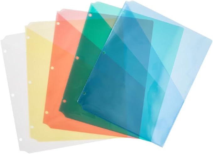Avery Binder Pockets, 8.5" x 11", 15 Total Slash Jackets, 3 Packs - Image 4
