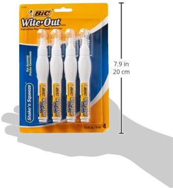 BIC Wite-Out Brand Shake 'n Squeeze Correction Pen, 8 ML Correction Fluid - Image 4