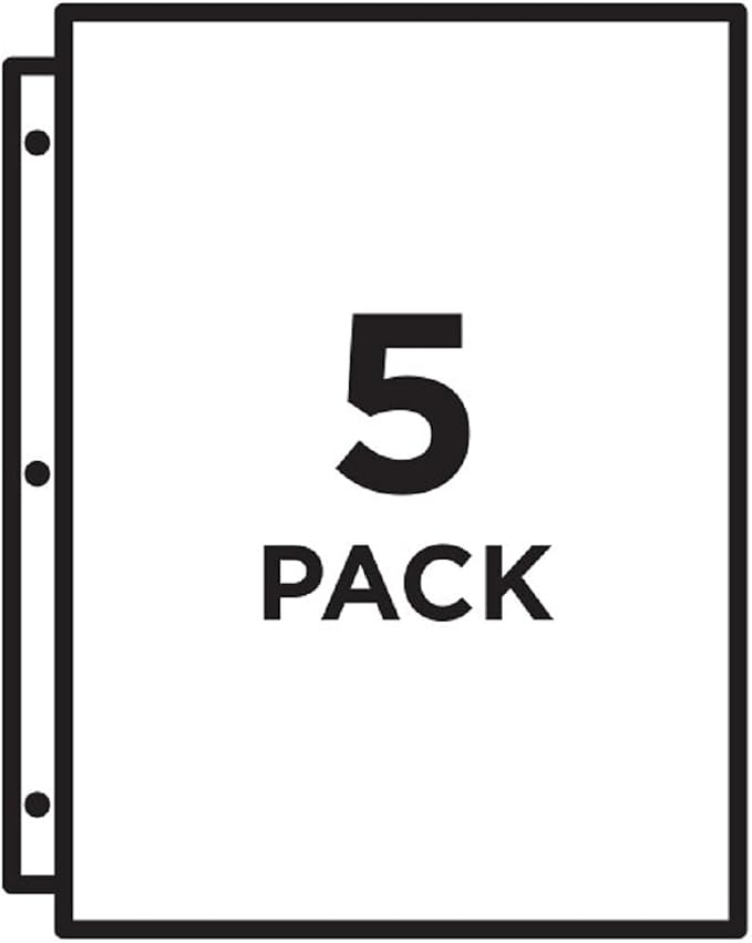 Avery Binder Pockets, 8.5" x 11", 15 Total Slash Jackets, 3 Packs - Image 5