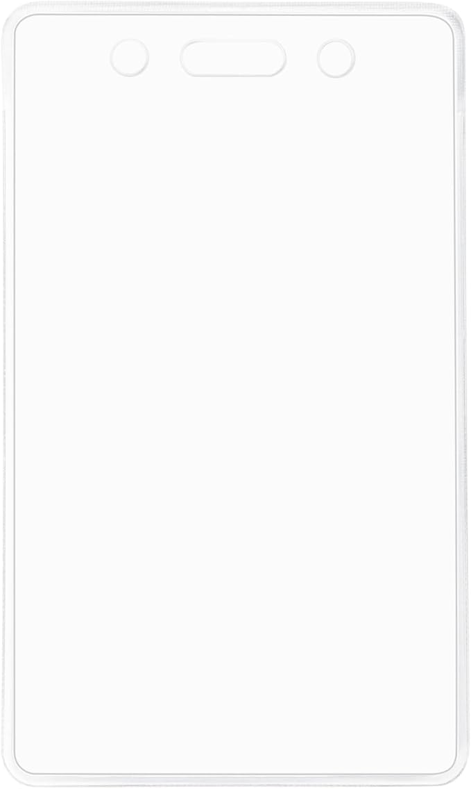 Amazon Basics Vertical Clear Plastic ID Badge Holders, 2.55" x 4.41" - Image 4