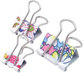 50 Pack Colorful Printed Binder Clips by Z+ZICOME