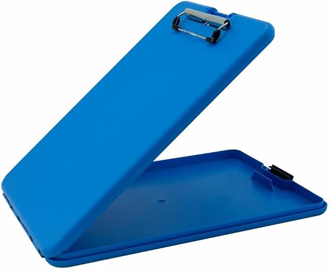 Saunders Blue SlimMate Plastic Storage Clipboard – Light Weight, Polypropylene by Saunders