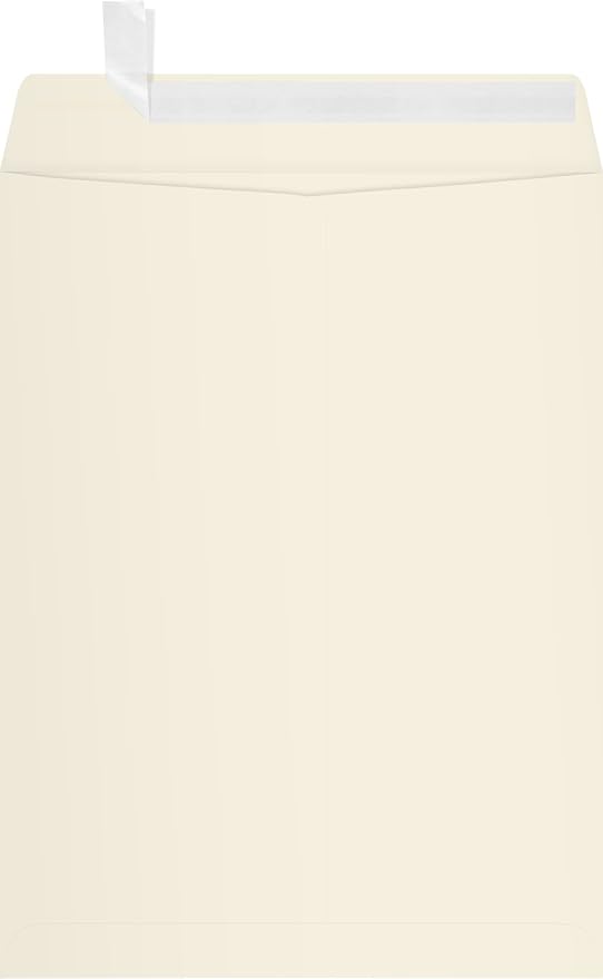 LUXPaper 9 x 12 Open End Envelopes | Peel & Press | Natural | 70lb. Text | 250 - Image 2