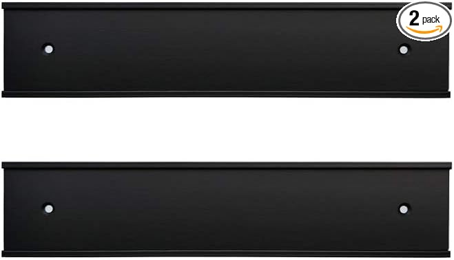 2" x 10" Nameplate Holder Wall or Door 2 Pack by Icomecn