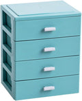 Plastic Vanity Organizer with 4 Drawers, Small Storage Organization Drawers by Alunsito